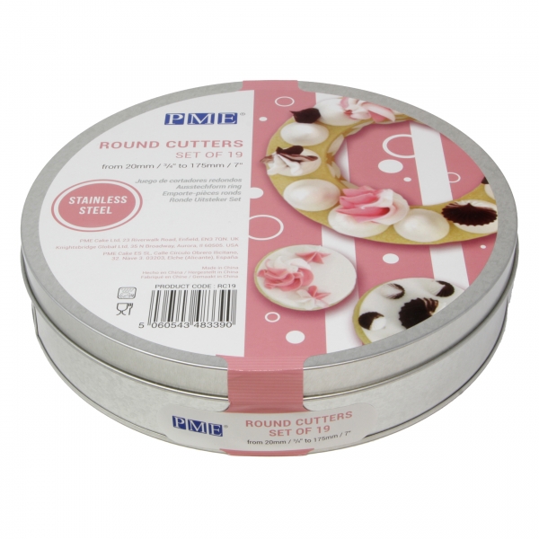 Round Cutters Set of 19